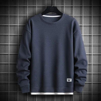 Long Sleeve O Neck Pullovers Mens Sportswear