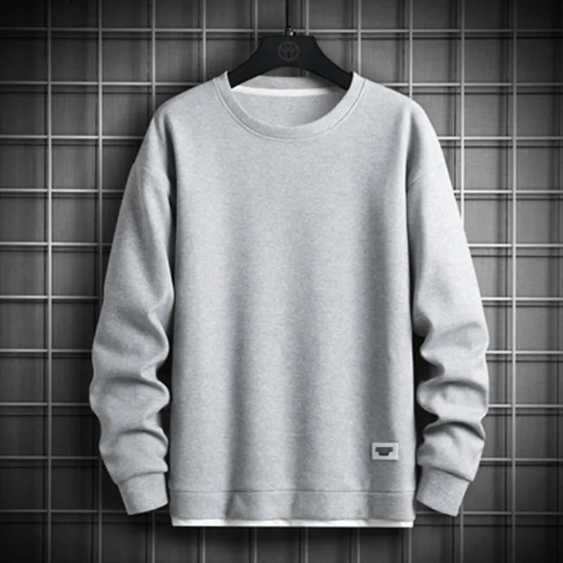 Long Sleeve O Neck Pullovers Mens Sportswear